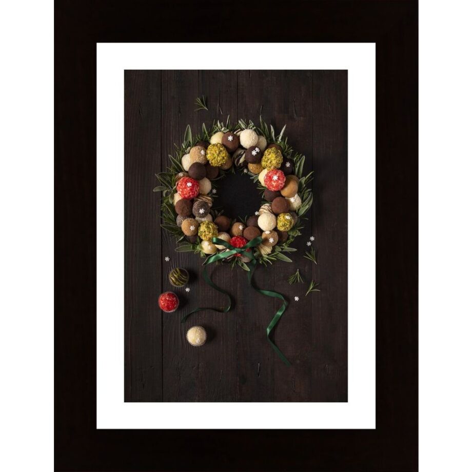 Truffles Christmas Wreath Poster