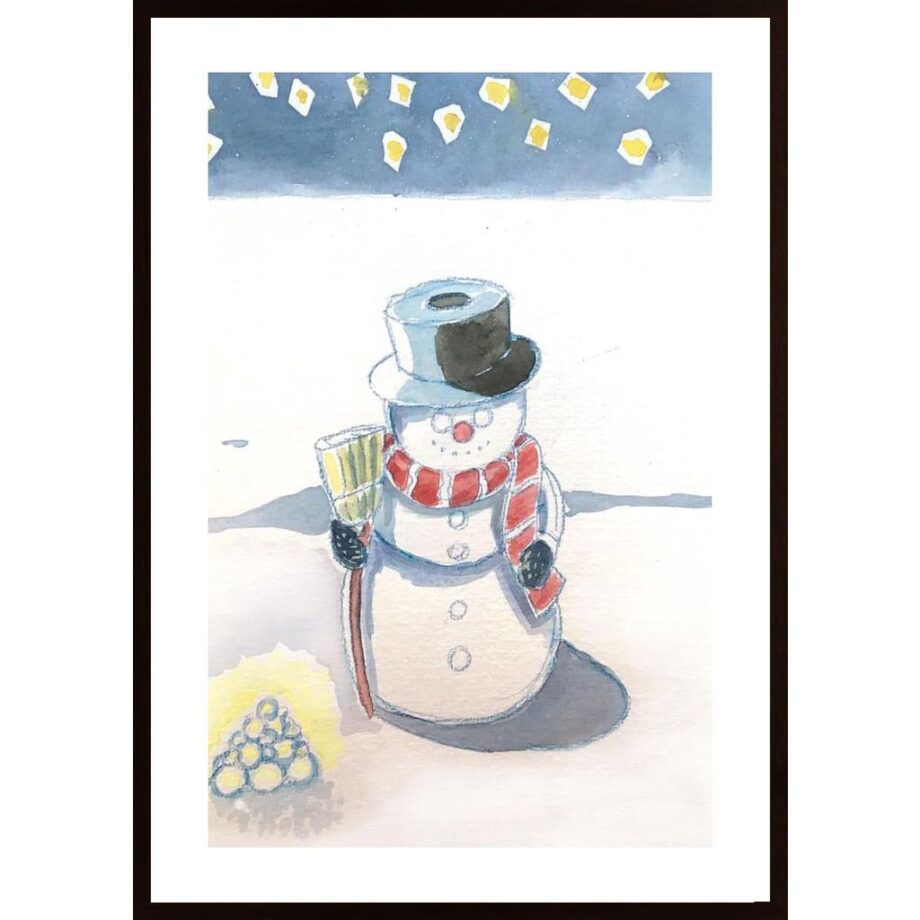 Snowman By Ritlust Poster