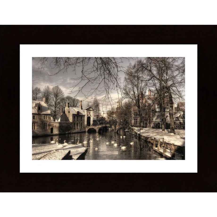 Bruges In Christmas Dress Poster