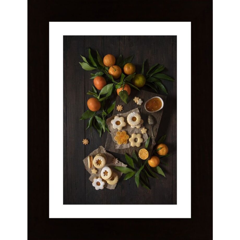 Mandarin Linzer Cookies Poster