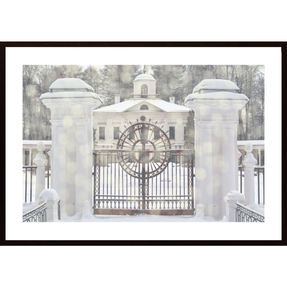 Gate In Snow Poster